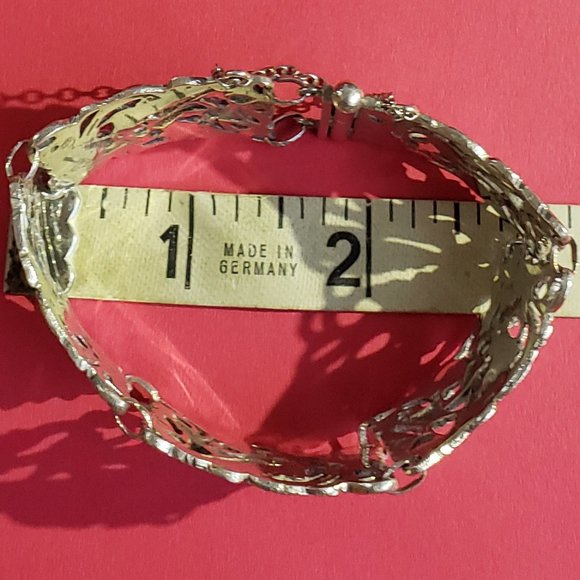 Vintage Antique 925 Dragon Hinged Bracelet - Picture 4 of 7